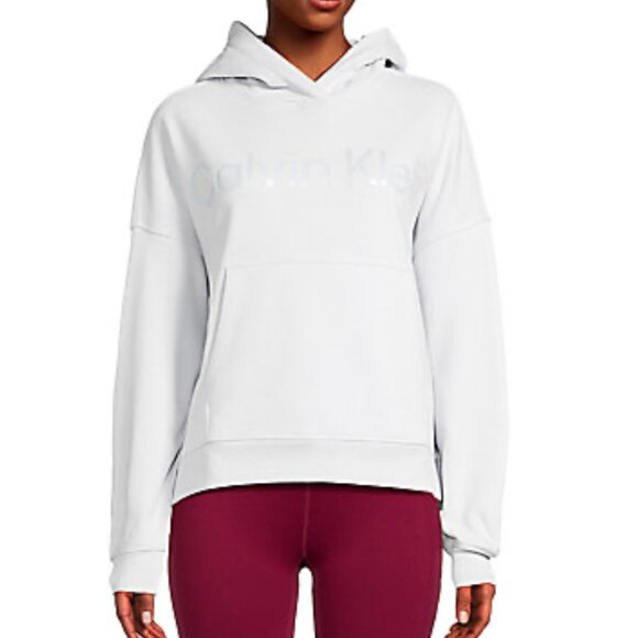 Calvin Klein Women's White Hoodie - Picture 1 of 2